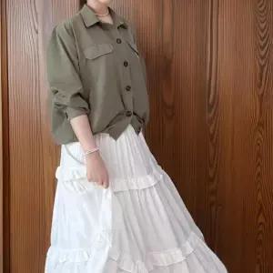 [신상오픈런]여성 7부 스트링 조절 셔링 클래식 블라우스 (32966519)