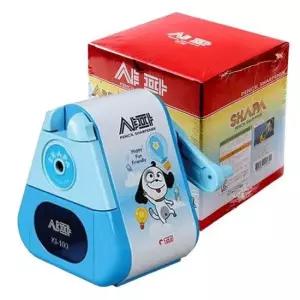 [문구/오피스] 샤파 삼각 수동 연필깎이 블루 1P 심조절 학용품