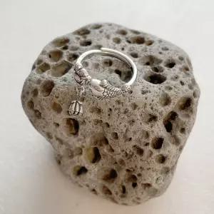 불교 금전운 연꽃 잉어반지 사이즈프리 굿즈 기념품