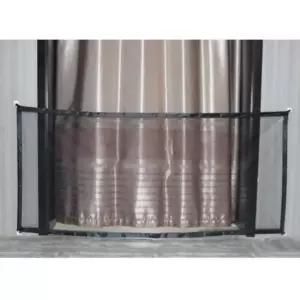 [반려] 메쉬형 반려동물 안전망 185x80cm 강아지펜스 블랙