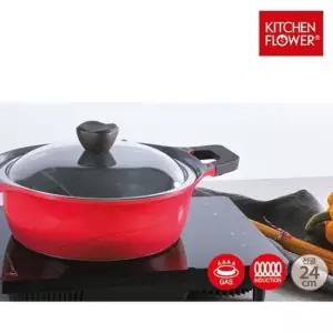 세라믹전골냄비 쿨인덕션용기 24CM코팅냄비 IH쿡웨어 인덕션호환