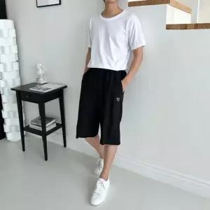 반바지 SP 240601 남성 아이스 6부 트빌 스판반바지 그레이