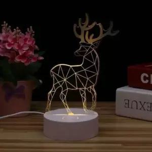 [데코] 인테리어조명 LED 사슴 무드등 아크릴 LED취침등