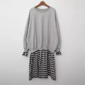 아이우먼 루즈커프스롱원피스 EMB219M010 빅사이즈 (6222832A)