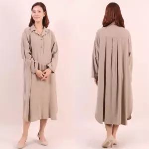 빅사이즈사랑해요 6587L010 루즈 롱 카라 원피스 WW (6222755A)