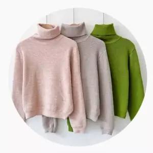 [의류] 여성 3컬러 소프트 캐시 목폴라 니트 스웨터 이너티