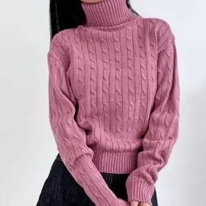 [의류] 목폴라 니트꽈배기 데일리 데이트룩 모임룩 여성 긴팔