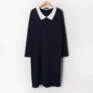 아이우먼 심플배색니트원피스 OLB376M010 빅사이즈 (6219246A)