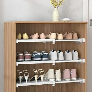 가정용 옷장 수납장 다층 칸막이 캐비닛 선반 확장형 랙 드릴링 불필요