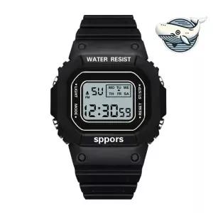 우레탄 방수 전자 손목시계 스타일 시계 디지털 RoV9+6QYx