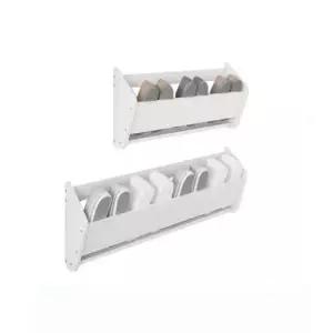 [생활] 벽걸이 신발장 60cm 슬림 무타공 공간활용 운동화 거실화 수납선반