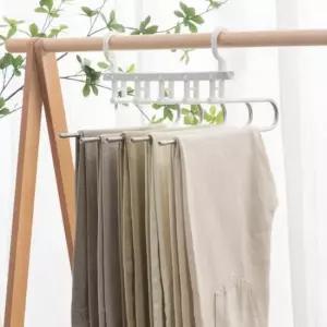 [생활] 접이식옷걸이 고급 5단 바지걸이 틈새활용