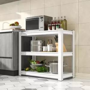 [생활] 조립이 쉬운 스틸 3단 앵글 선반 100cm 화이트