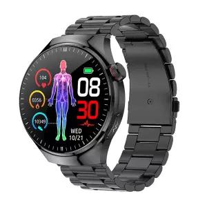 호환  TK26 헬시 ECG 스마트워치 1.43인치 AMOLED HD 화면 BT 통화 음성 비서 SOS 혈당 BMI 요산 혈중 지질