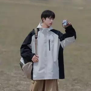 엘럽 여성용 캐주얼 프린트티 바람막이 재킷 점퍼 봄가을 등산복 박템3