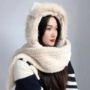 코지데잇 후드 머플러 후드목도리 귀달이모자