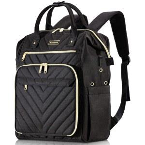 뜨개질 가방 백팩 USB 충전 포트가 있는 실 정리함 여성용 퀼트 의 날 선물 큰 여행용 크로셰 토트 바늘 용품 블랙