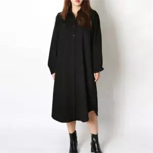 빅사이즈사랑해요 7104L009 기모면 셔츠 롱 원피스 HG (6071167A)