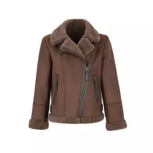 [백화점 홈쇼핑 정품] 숲 무스탕 라이더 자켓 SBBMU90