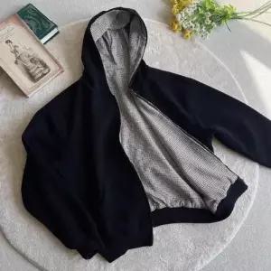 빈티지 남사친 가디건 하운드투스 리버시블 쇼트 후드 집업 카디건 MF1