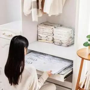 [생활] 압축 8초 옷압축팩 진공압축팩 롱패딩 옷정리팩 대 팩 진공