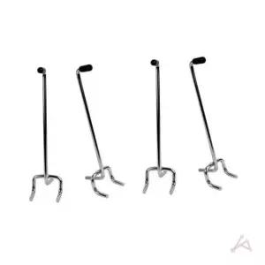 [생활] T형 타공판걸이 후크 타공후크 벽결어 4개 검정