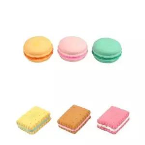 [반려] 강아지 장난감 마카롱 비스켓 라텍스 인형 토이 12개