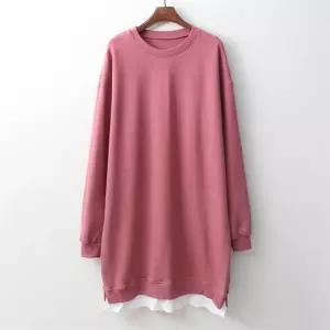 아이우먼 롱배색맨투맨원피스 GGB050M009 빅사이즈 (6021030A)