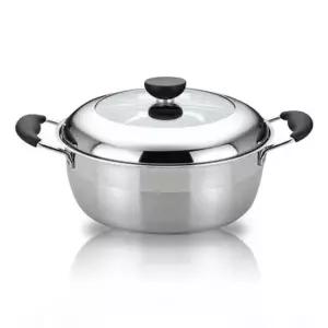 인덕션스테인리스냄비 22cm전골냄비 튜울립IH전골 플라워 IH냄비