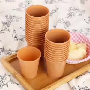 다회용 플라스틱컵 25개입 190ml 커피색 생일 캠핑 PC방 물컵 업소용 음료수 민자 카페 반투명