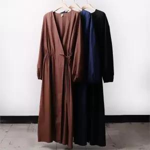 빅사이즈사랑해요 A343L008 리본퍼프셔링랩원피스 RA (5853526A)