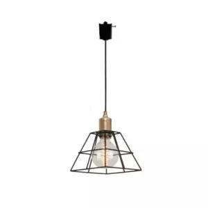 [데코] 레일등기구 디바 1등 펜던트 블랙 레일형 인테리어