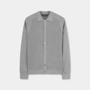 코튼 케이블 폴로 가디건 그레이 BBWCMMF302 추천 브룩스 브라더스