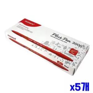 [문구] 0.4mm 모나미 플러스펜 빨강 12개입 x5개