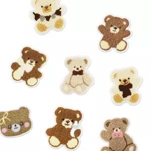 패브릭 전용 열부착 디자인 자수 패치 테디베어(T) Jmt9+2DsG