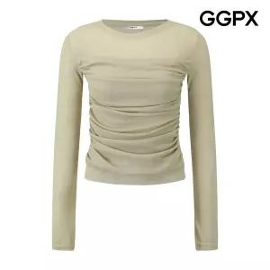GGPX 라운드넥 톤온톤 셔링 티셔츠 GQ3TS001F 추천
