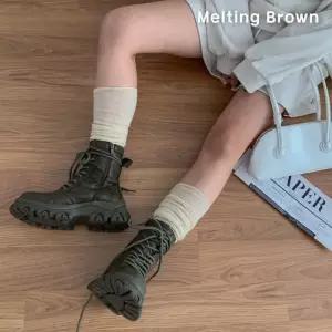 [멜팅브라운] 여성 데일리 어글리 워커 부츠 4cm (11168750A)