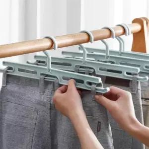 [생활] 360도 바지걸이 5p 고리회전 바지옷걸이