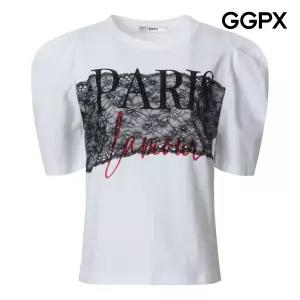 GGPX 파리 레이스 퍼프 티셔츠 GQ3TS016F 추천