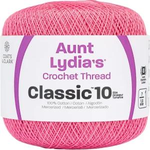 레드 하트 클래식 코바늘 뜨개질 실 프렌치 로즈 1050피트