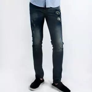 남성 헤지워싱진 슬림핏 스키니핏 데님청바지 스판바지 (5112857A)