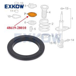 Toyota RAV4 Prius Wish Avensis Zelas Noah Previa Lexus LM350 48619-28010 용 2PCS 전면 스트럿 장착 베어링