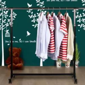 [생활] 옷가게 헹거 이동식 튼튼한 철제 드레스룸 옷걸이 행거