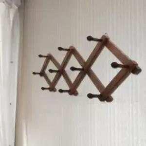 [생활] 버섯형자바라행거 바지 외투 고급자바라옷행거 원목스타일 가정용