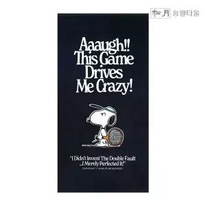 [하프클럽/수건이야기] 스누피 테니스76 대형 비치 타올 타월 1장