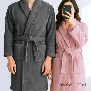 [하프클럽/수건이야기]송월 30수 라이트 가운 호텔 샤워 바스 로브