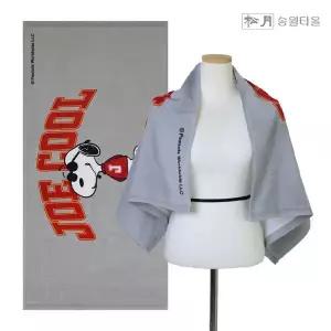 [하프클럽/수건이야기]스누피 조이쿨50 비치타월 (50x100cm)