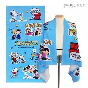 [하프클럽/수건이야기]스누피 러브76 비치타월 (76x152cm)