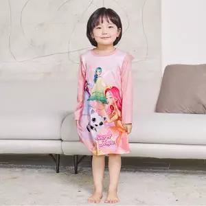 [레노마 이너웨어]시크릿쥬쥬 여아 포잉 피치 9부 원피스_GN