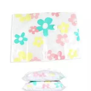 [생활] 진공 압축 의류 정리팩 중형 꽃무늬 이불 보관 비닐봉투